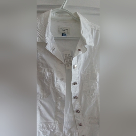 American Eagle White Cotton Mini Dress - Picture 1 of 3